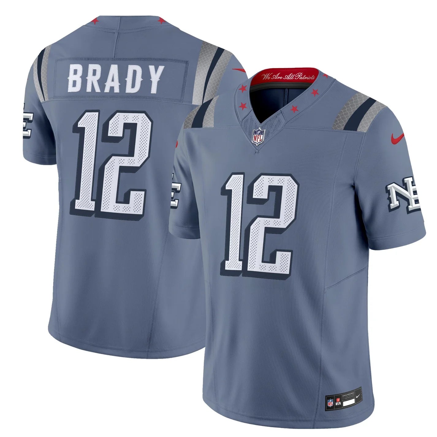 New England Patriots Storm Blue 2025 Rivalries Collection Game Jersey