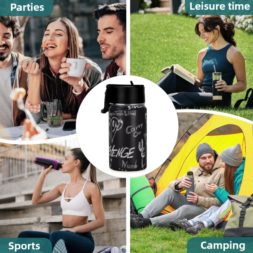 Back To School - XXXTENTACION Insulated Portable Travel Mug 12oz