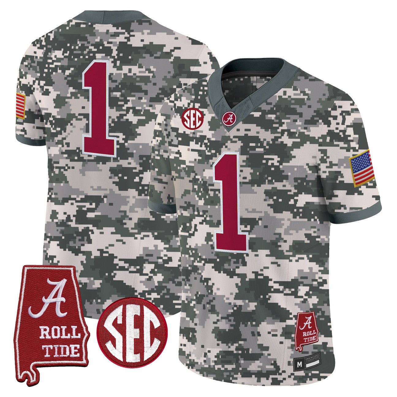 Alabama Camouflage Football Stitched Jersey 2026