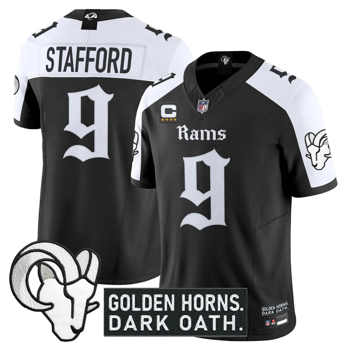 Men's Los Angeles Rams 'Gothic Horns Reforged Edition' Vapor Limited Jersey - All Stitched