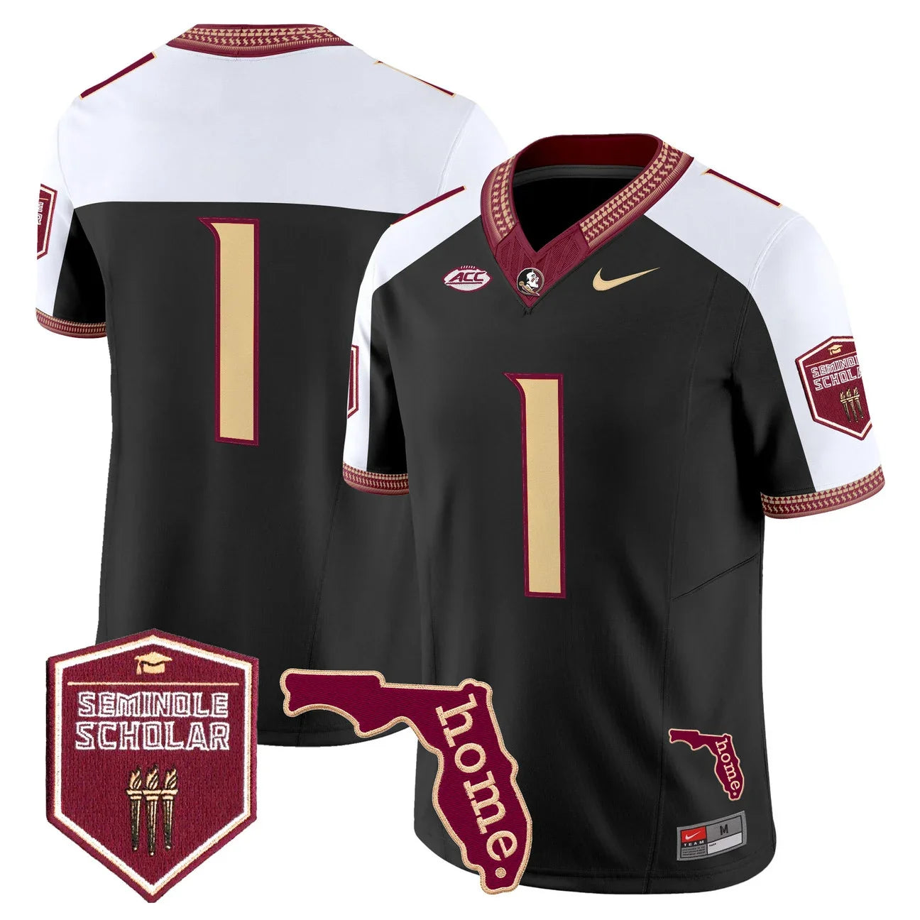 Men's Florida State Seminoles 2026 Seminole Scholar Patch Vapor Limited Jersey - All Stitched