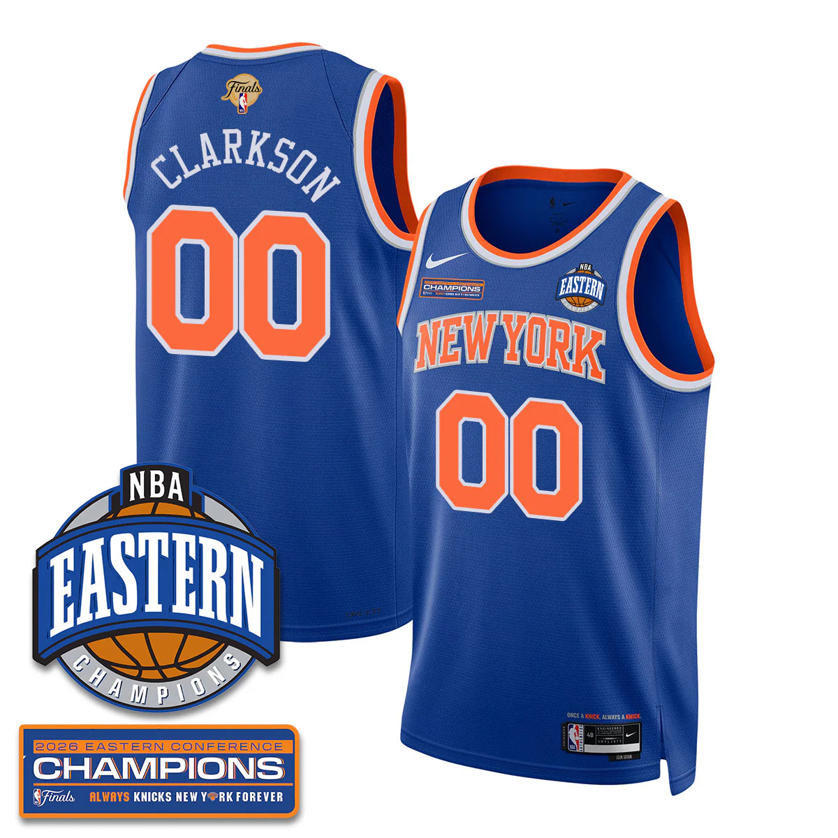 New York Knicks 2026 NBA Eastern Conference Champions Vapor Jersey - Stitched