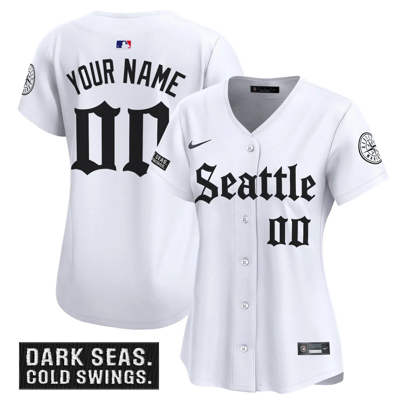 Seattle Mariners 'Deep Sea Gothic Edition' Vapor Premier Limited Custom Jersey - All Stitched