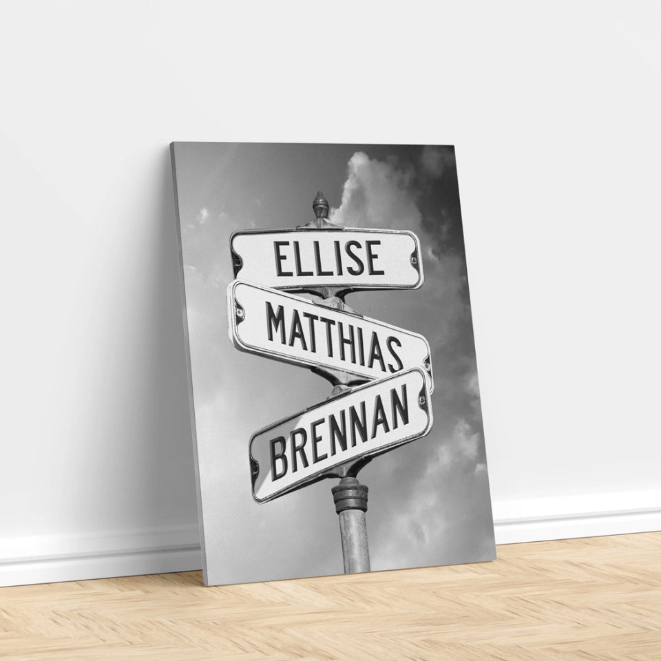 Personalized canvas "Children's date of birth"