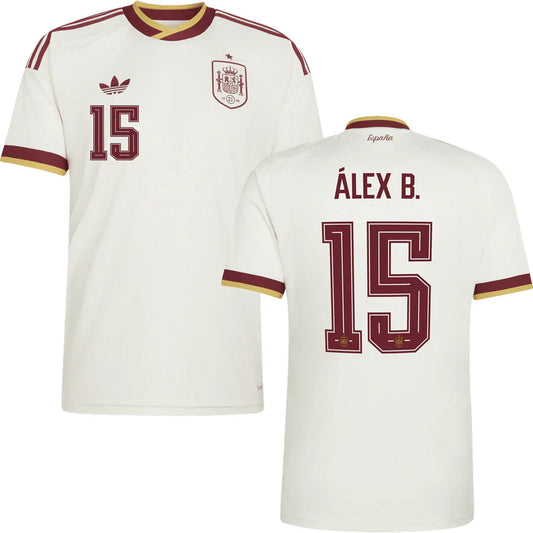 Men’s #15 Alex B. 2026 World Cup Spain Jersey