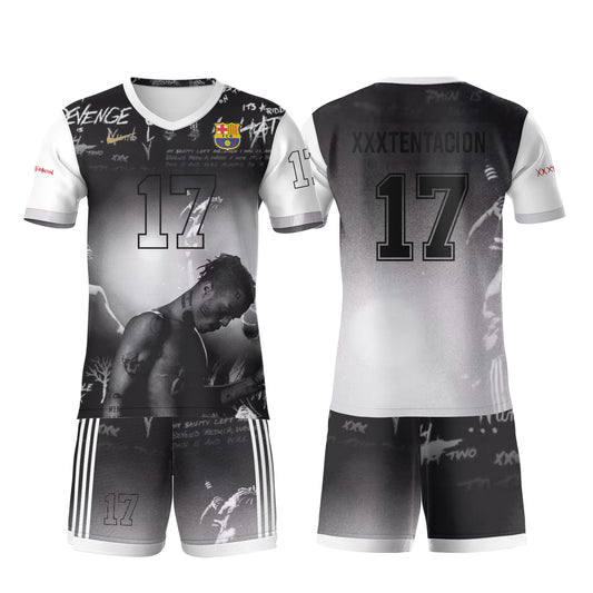 Hiphop Never Die - XXXTENTACION Custom Barcelona Jersey+Shorts - Coieh