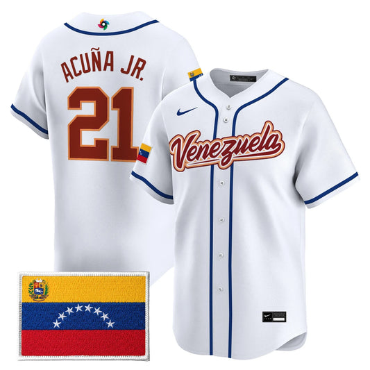 Men's Team Venezuela World Baseball Classic Vapor Premier Jersey - All Stitched