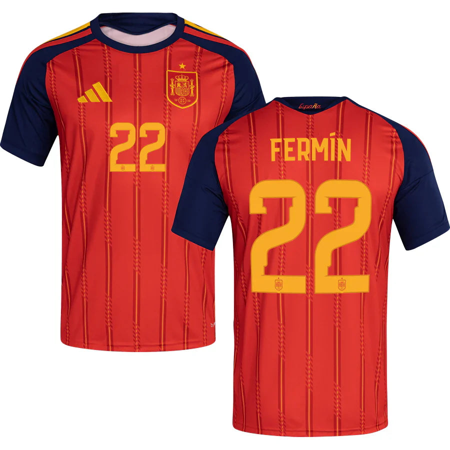Men’s #22 Fermin 2026 World Cup Spain Jersey