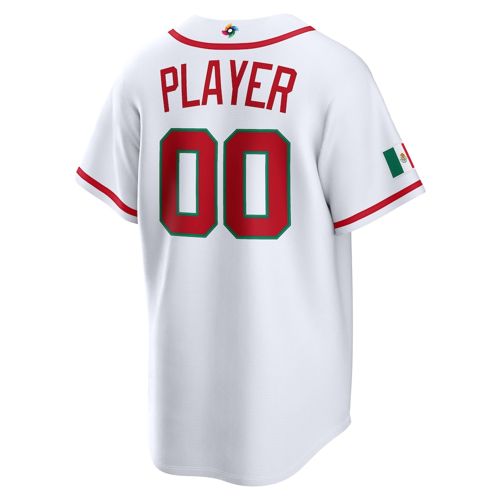 2026 WBC Mexico Stadium Baseball Custom Jersey – All Stitched - White