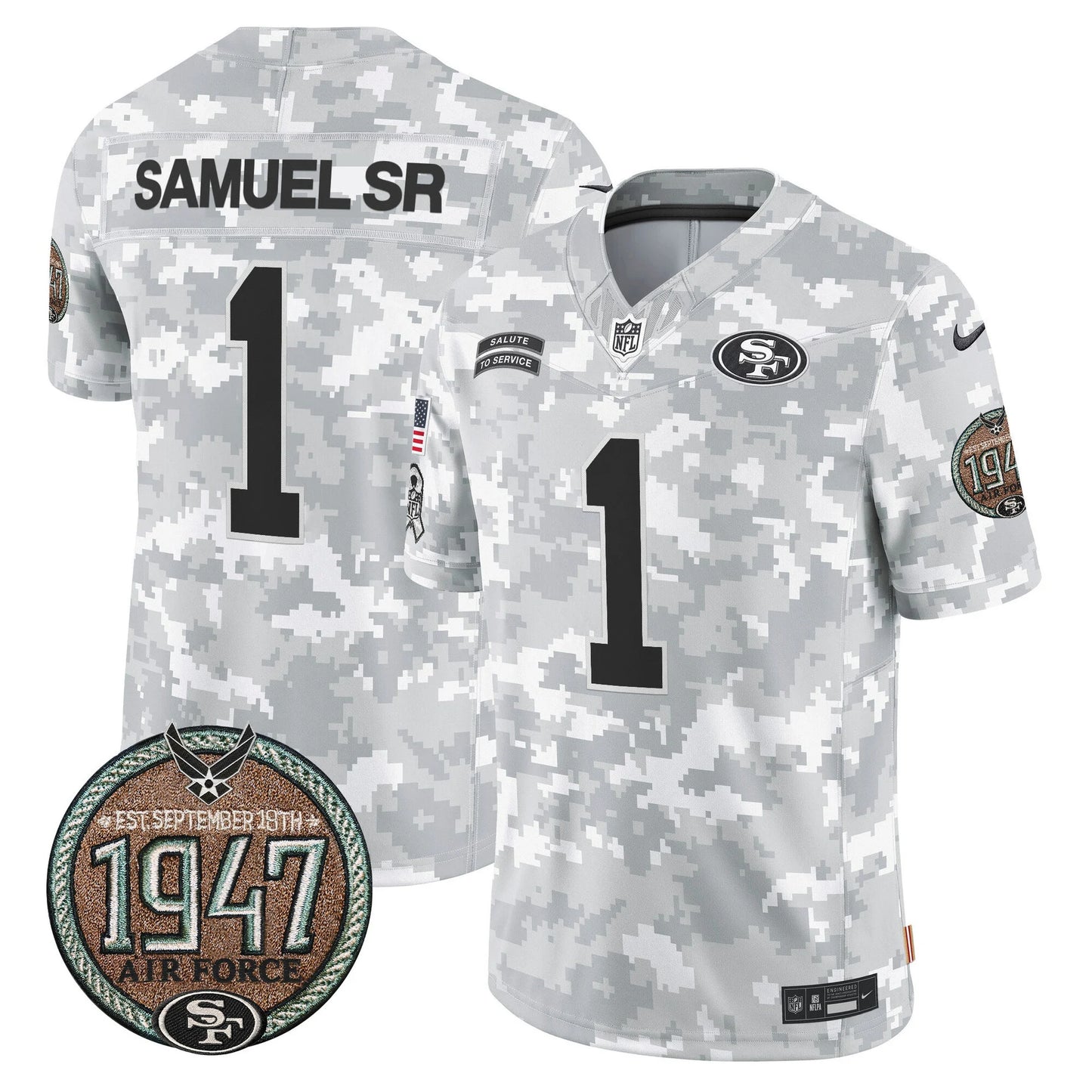 Men's San Francisco 49ers 2024 Salute to Service Vapor Limited Jersey