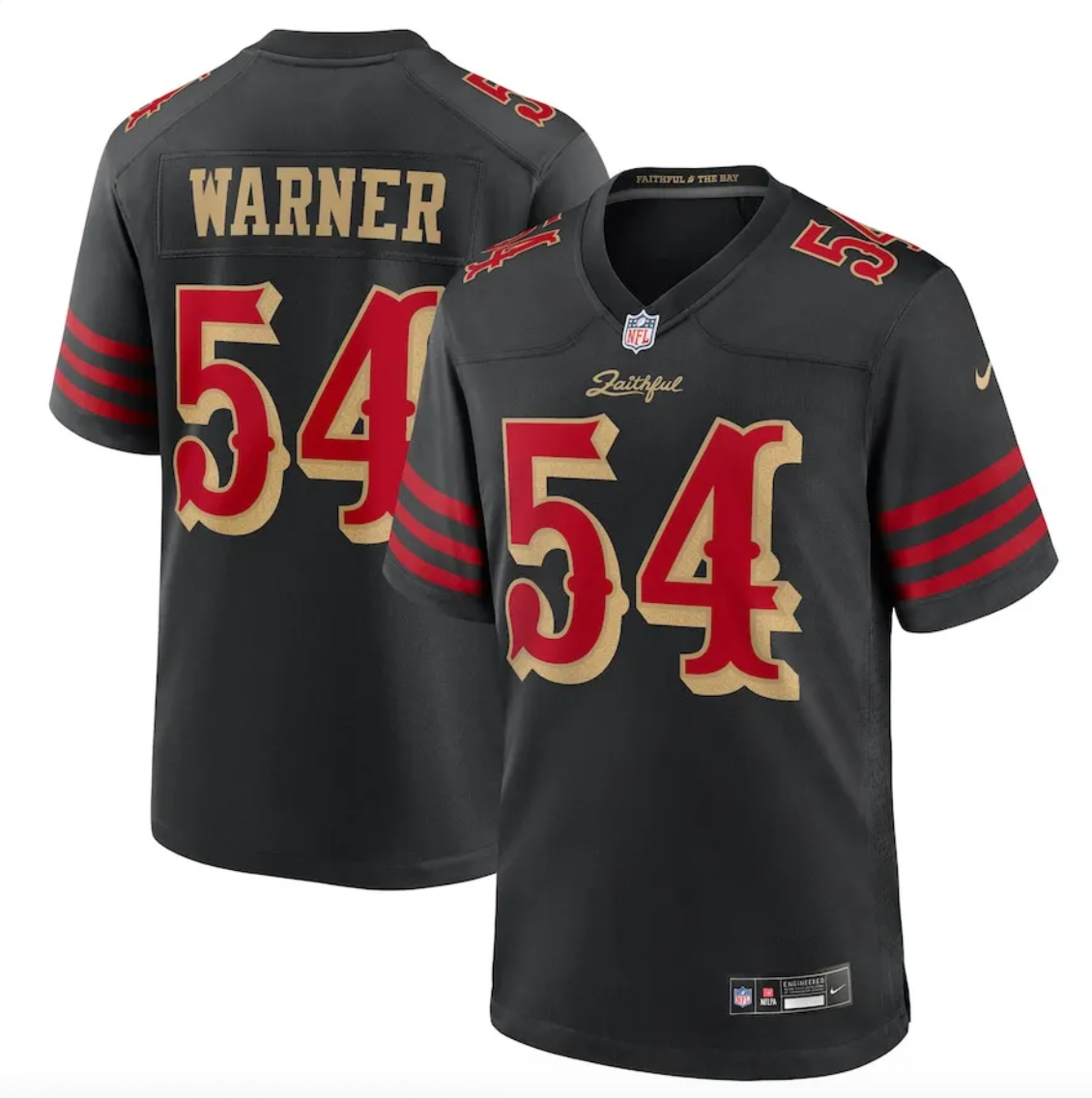 San Francisco 49ers Black 2025 Rivalries Collection Game Jersey