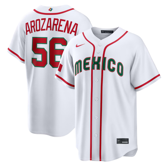 2026 WBC Mexico Stadium Baseball White Jersey – All Stitched