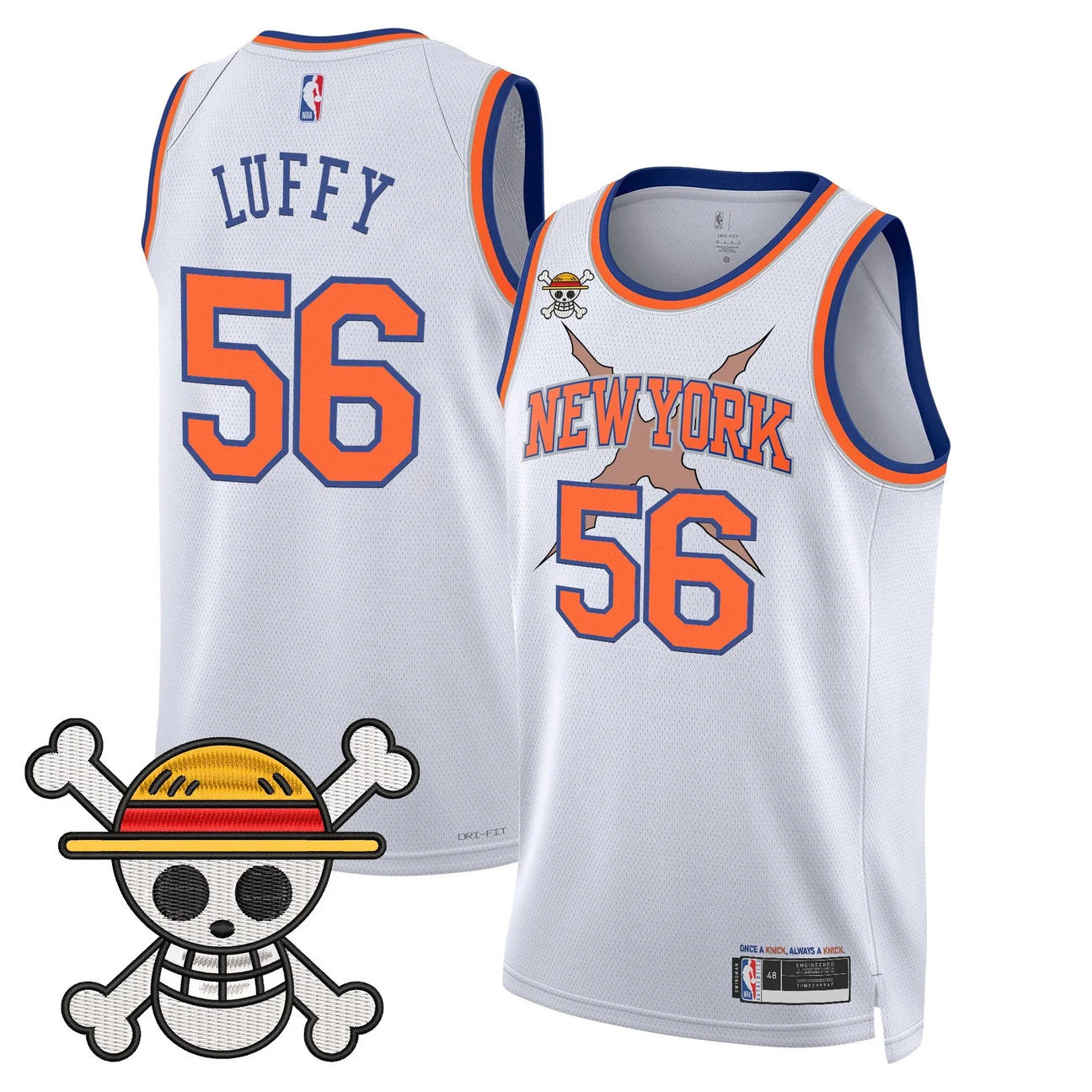 Men's New York Knicks x One Piece Swingman Jersey- Stitched