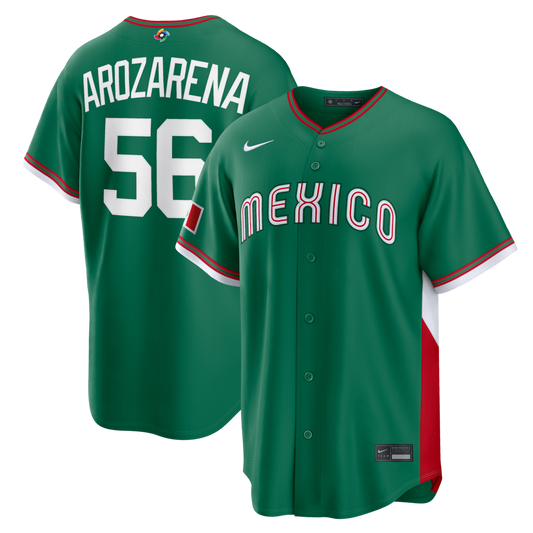 2026 WBC Mexico Stadium Baseball Green Jersey – All Stitched