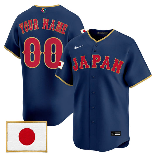 Team Japan World Baseball Classic Vapor Premier Custom Jersey - All Stitched