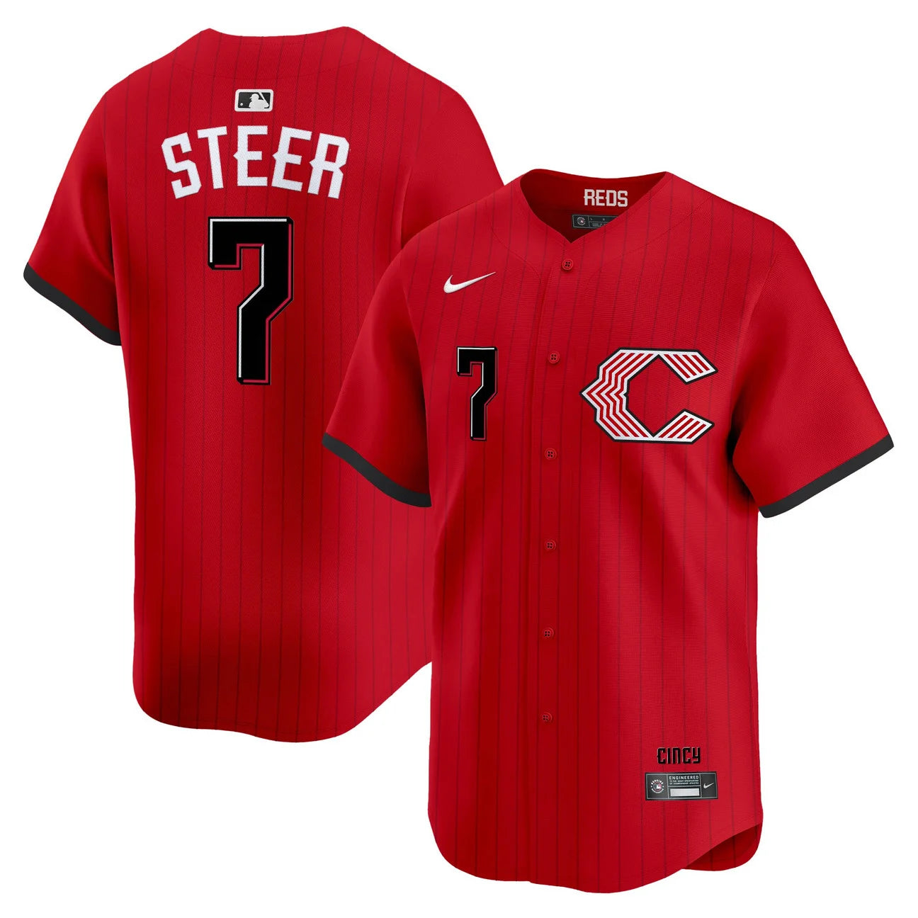 Cincinnati Reds 2026 City Connect Vapor Premier Limited Jersey - All Stitched