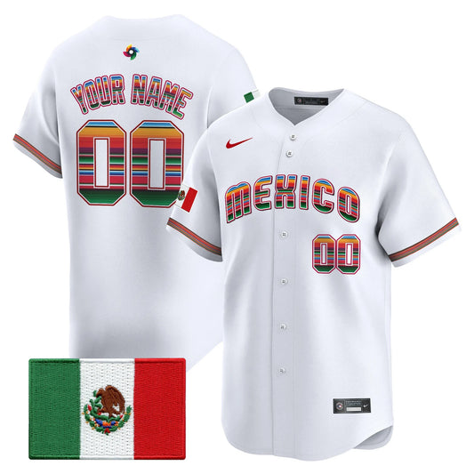 Team Mexico World Baseball Classic "Serape Edition" Vapor Premier Custom Jersey - 2026 Roster - All Stitched