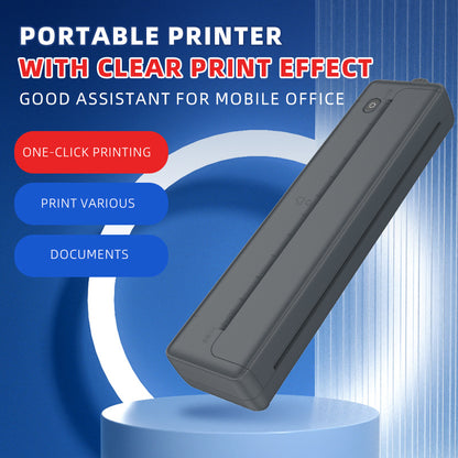 Coieh™ Portable Printer Wireless for Travel Bluetooth Thermal Printer Support A4 Thermal Paper Inkless Compatible with iOS, Android & Laptop