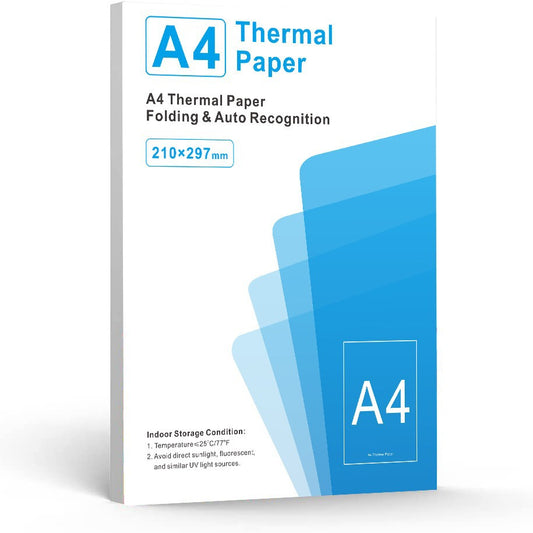 Portable thermal A4 Quick-drying Thermal Paper 100 Sheets Folded