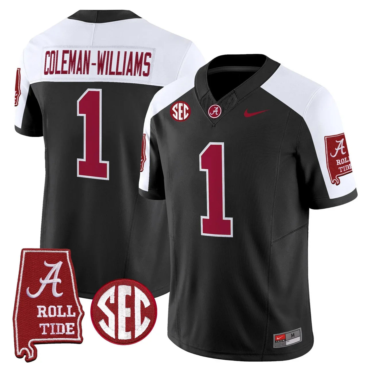 Men's Alabama Crimson Tide 2026 Vapor Limited Jersey - Alabama Map - All Stitched
