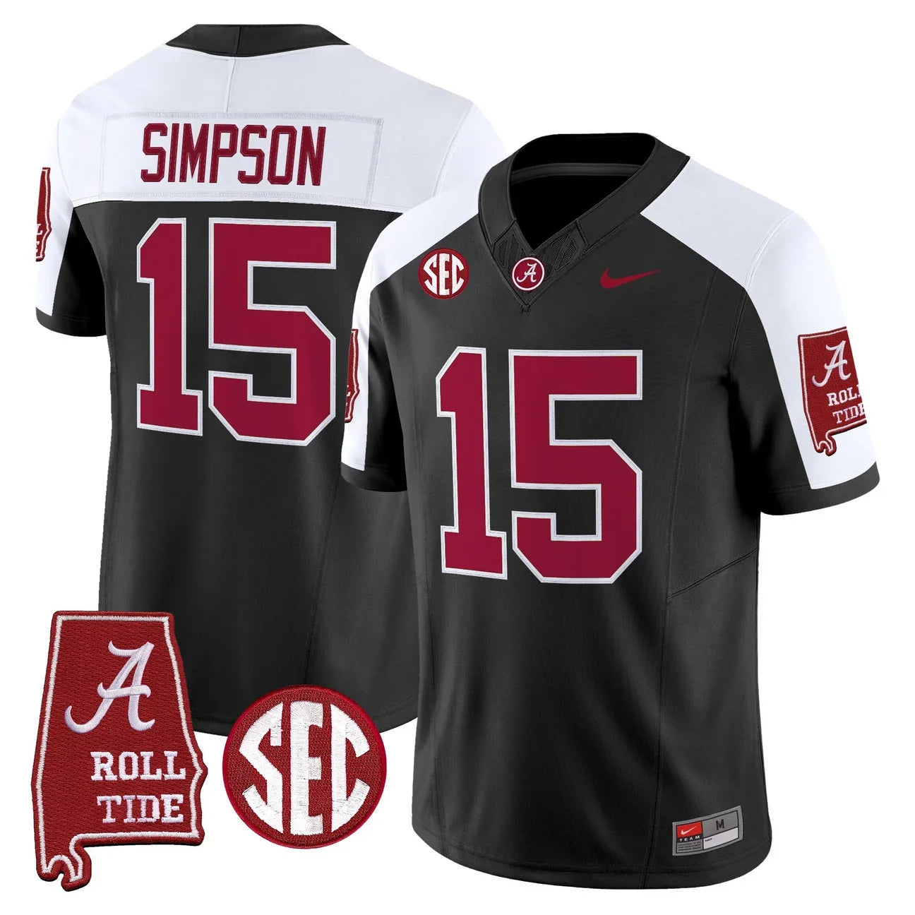 Men's Alabama Crimson Tide 2026 Vapor Limited Jersey - Alabama Map - All Stitched