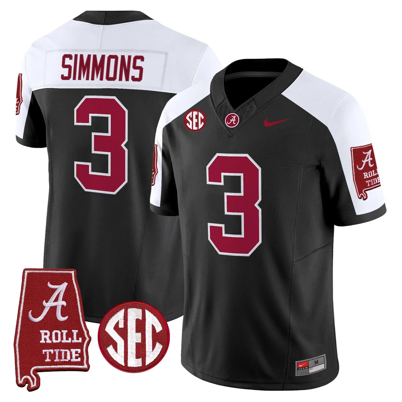 Men's Alabama Crimson Tide 2026 Vapor Limited Jersey - Alabama Map - All Stitched