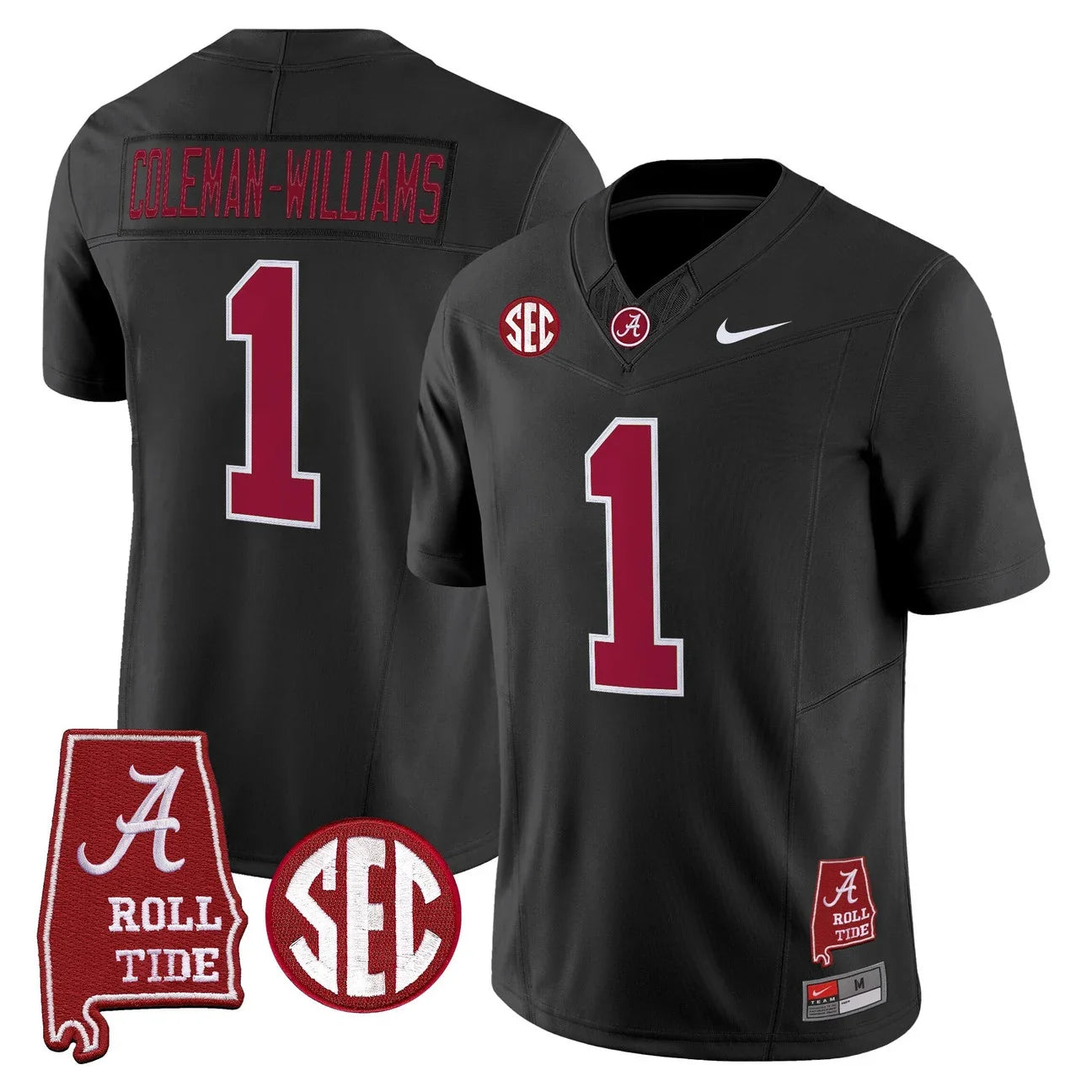 Men's Alabama Crimson Tide 2026 Map Jersey in Black