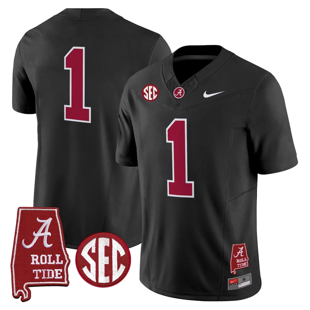 Men's Alabama Crimson Tide 2026 Vapor Limited Jersey - Alabama Map - All Stitched