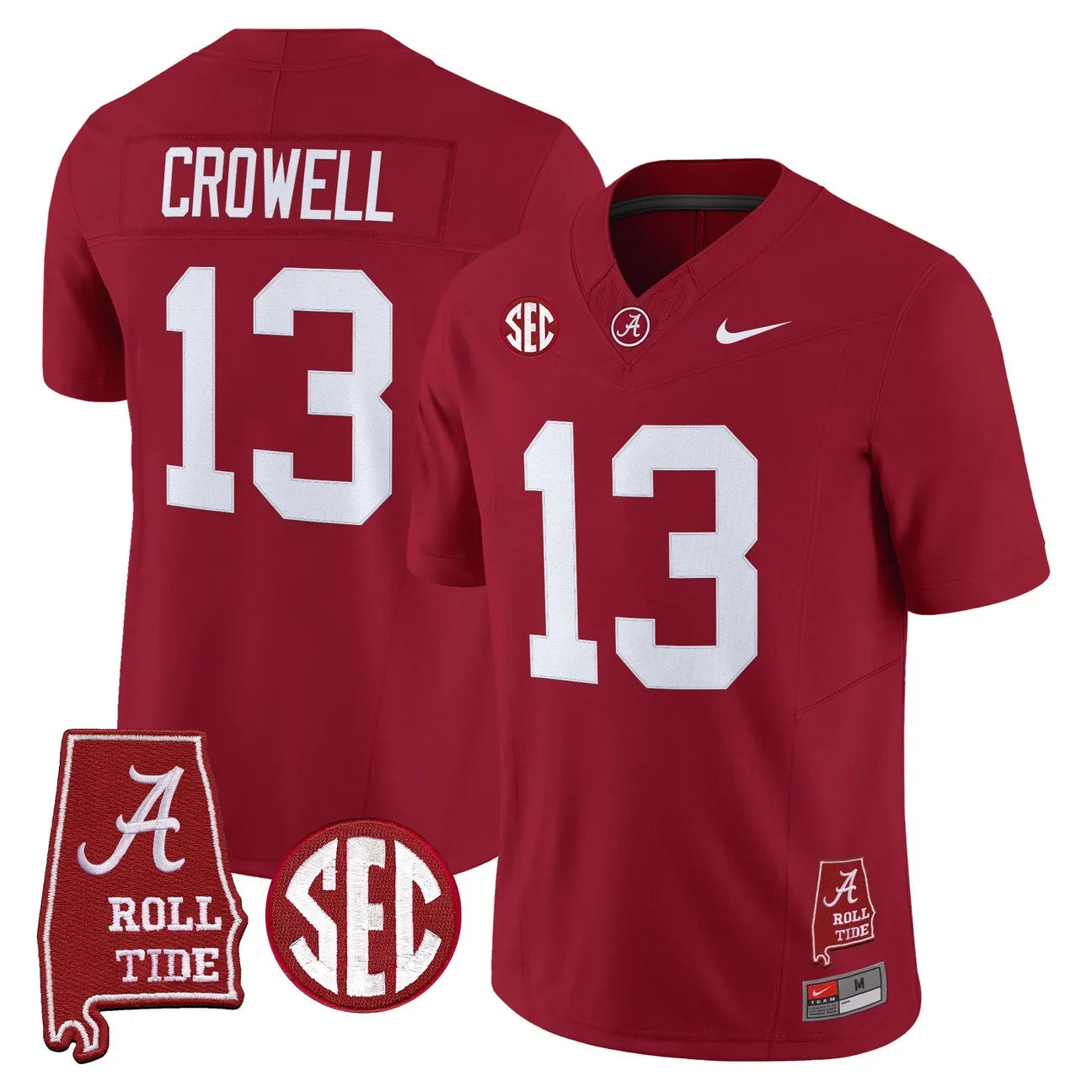 Men's Alabama Crimson Tide 2026 Vapor Limited Jersey - Alabama Map - All Stitched