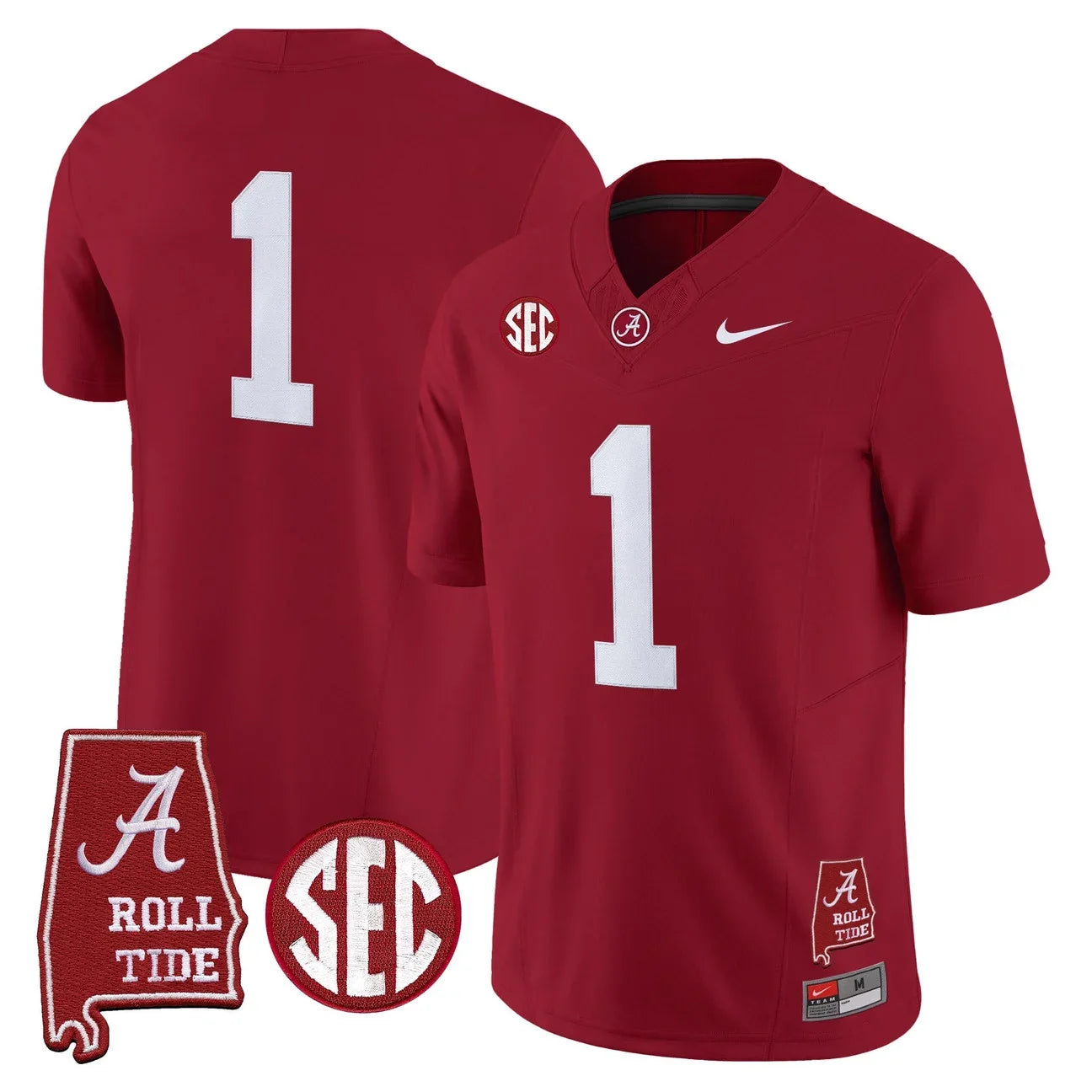 Men's Alabama Crimson Tide 2026 Vapor Limited Jersey - Alabama Map - All Stitched