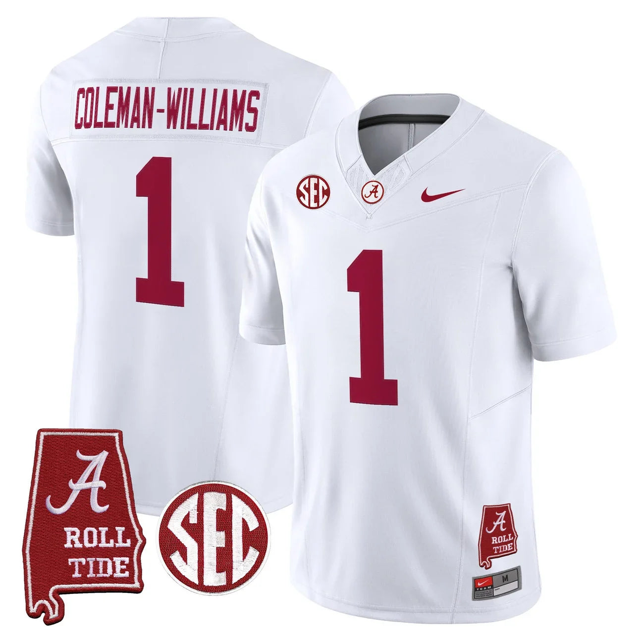 Men's Alabama Crimson Tide 2026 Map Jersey in White