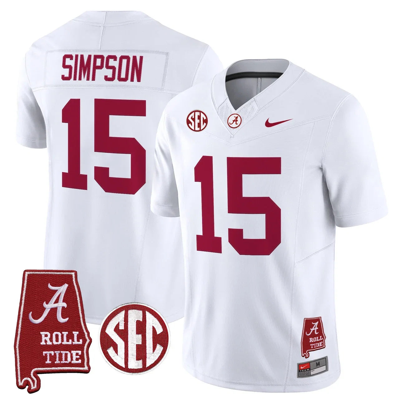 Men's Alabama Crimson Tide 2026 Vapor Limited Jersey - Alabama Map - All Stitched