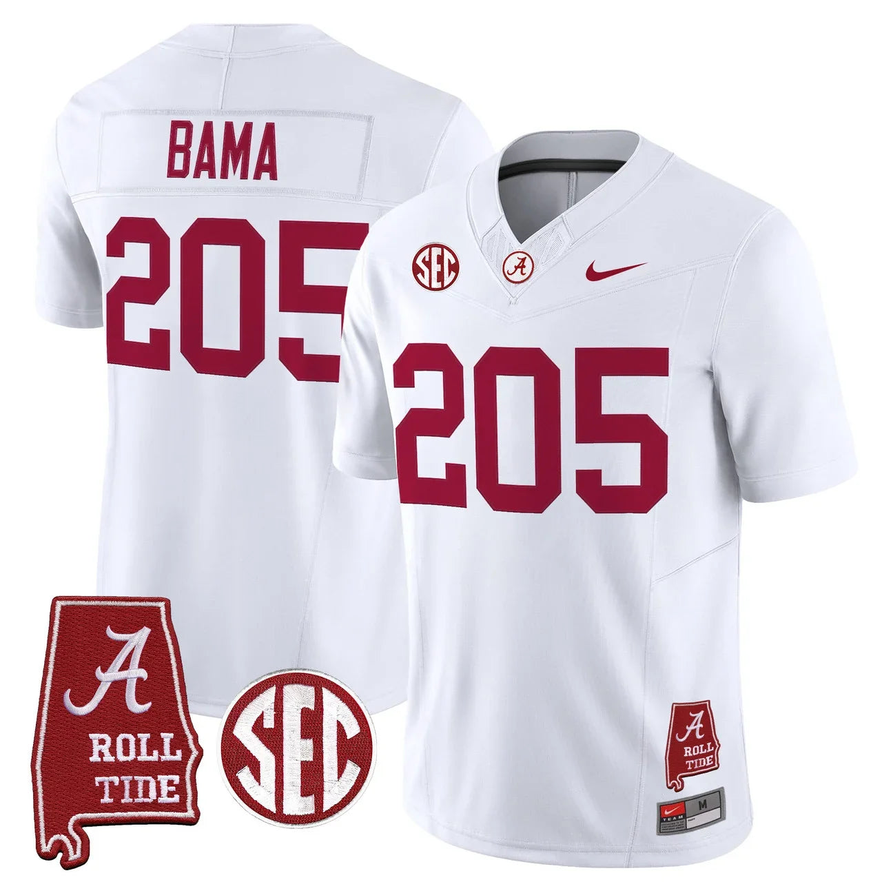 Men's Alabama Crimson Tide 2026 Vapor Limited Jersey - Alabama Map - All Stitched