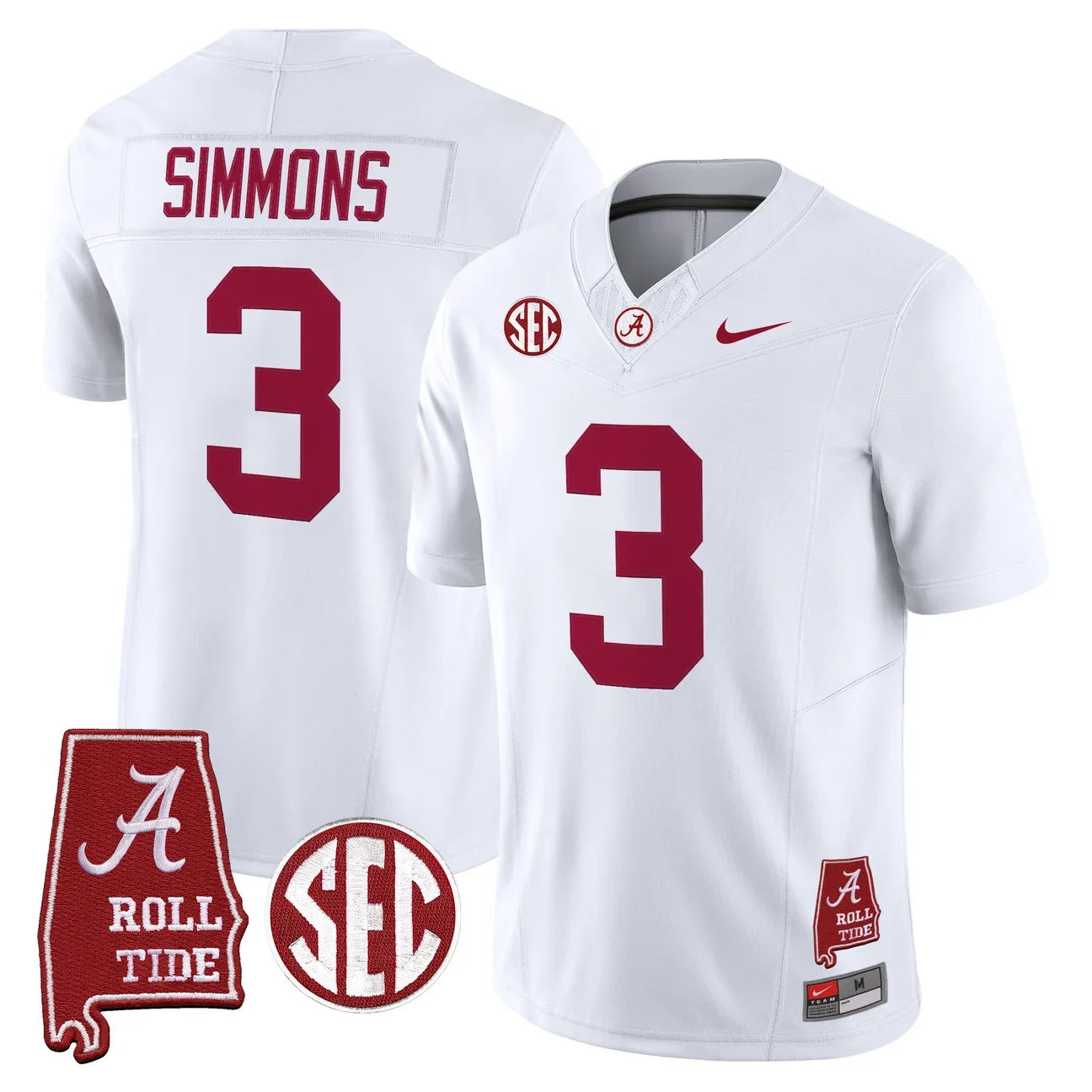 Men's Alabama Crimson Tide 2026 Vapor Limited Jersey - Alabama Map - All Stitched