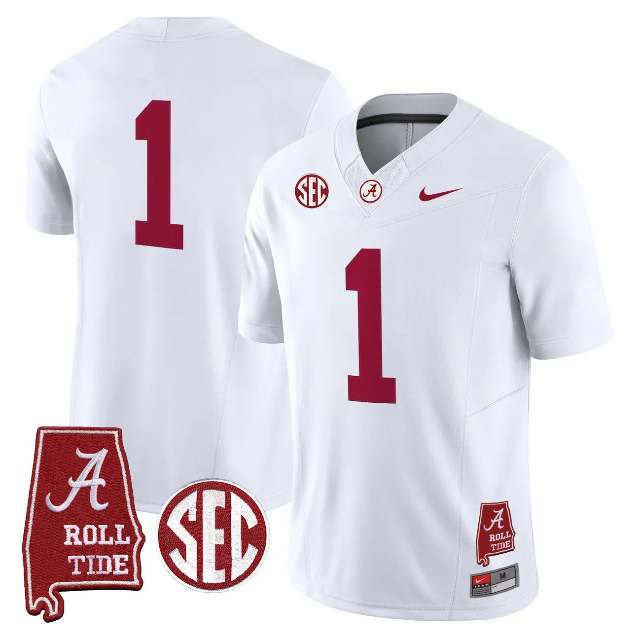Men's Alabama Crimson Tide 2026 Vapor Limited Jersey - Alabama Map - All Stitched