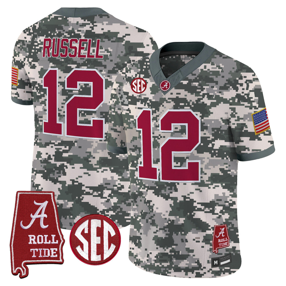 Alabama Crimson Tide Camouflage Football Jersey 