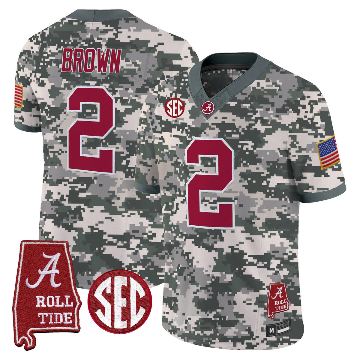 Men's Alabama Crimson Tide Camouflage Football Jersey