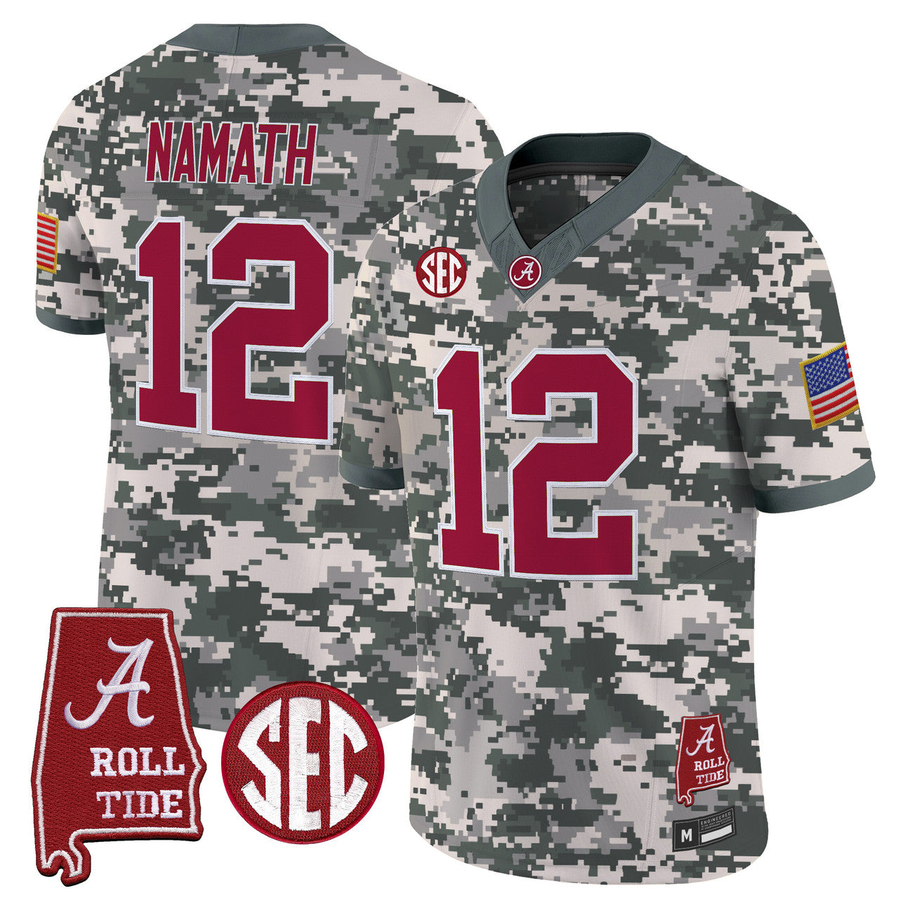 Alabama Camouflage Football Jersey 2026 - All Stitched