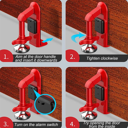 Coieh™ Potable Alarm Door Stopper Security Device