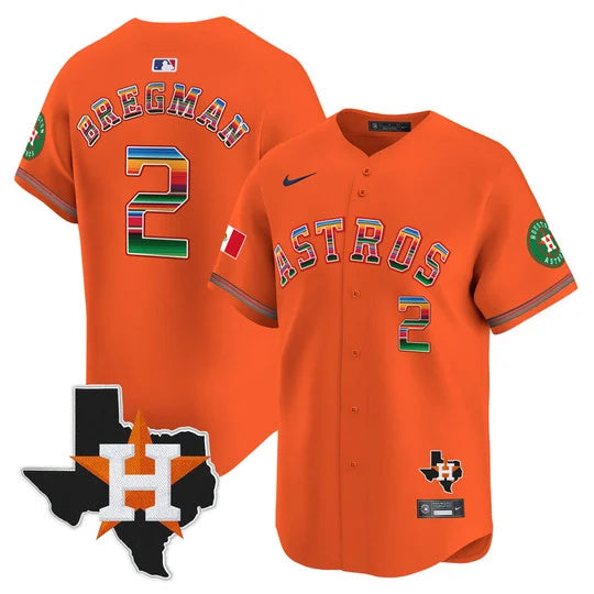 Men's Astros Mexico Texas Patch Vapor Premier Limited Jersey - All Stitched