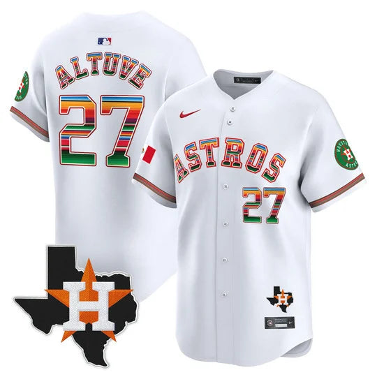 Men's Astros Mexico Texas Patch Vapor Premier Limited Jersey - All Stitched