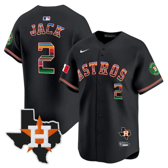 Men's Astros Mexico Texas Patch Vapor Premier Limited Jersey - All Stitched