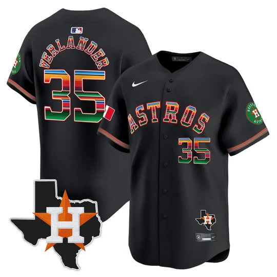 Men's Astros Mexico Texas Patch Vapor Premier Limited Jersey - All Stitched