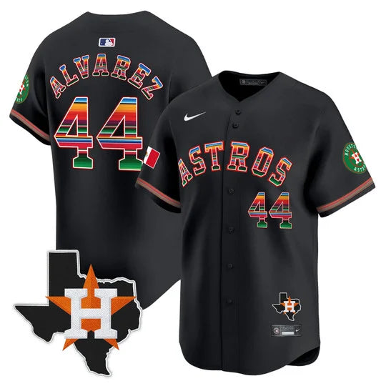 Men's Astros Mexico Texas Patch Vapor Premier Limited Jersey - All Stitched