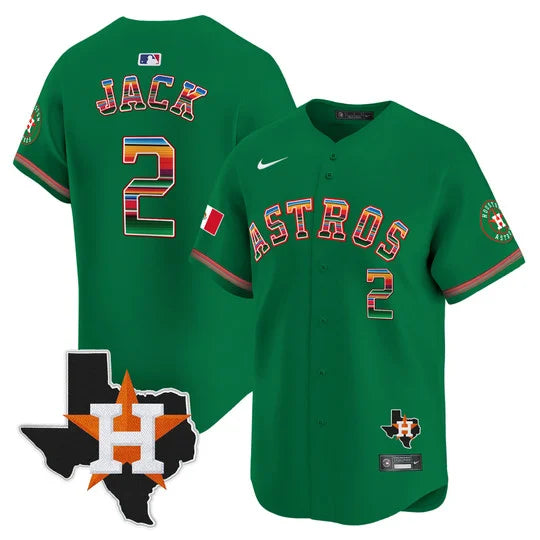 Men's Astros Mexico Texas Patch Vapor Premier Limited Jersey - All Stitched
