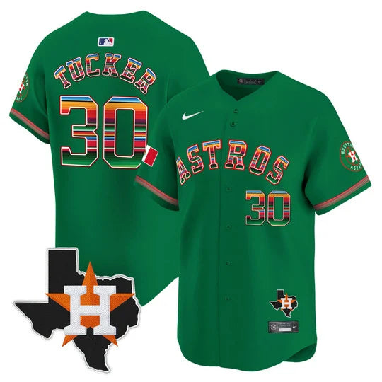 Men's Astros Mexico Texas Patch Vapor Premier Limited Jersey - All Stitched