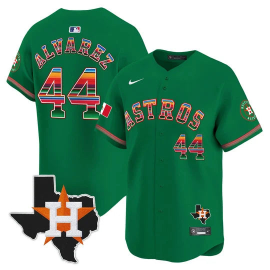 Men's Astros Mexico Texas Patch Vapor Premier Limited Jersey - All Stitched