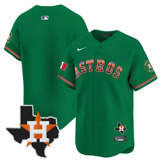 Men's Astros Mexico Texas Patch Vapor Premier Limited Jersey - All Stitched