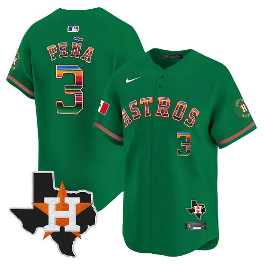 Men's Astros Mexico Texas Patch Vapor Premier Limited Jersey - All Stitched