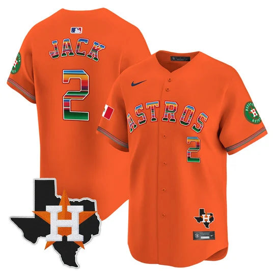 Men's Astros Mexico Texas Patch Vapor Premier Limited Jersey - All Stitched